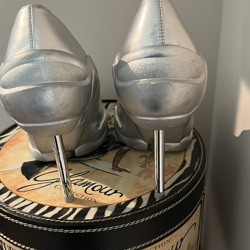 Silver Pumps - image 3